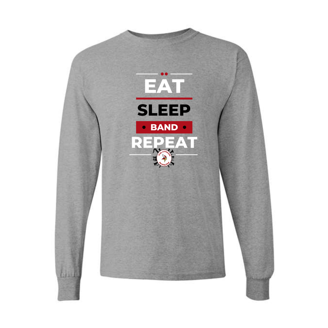 Eat Sleep Band Repeat Long-Sleeve T-Shirt