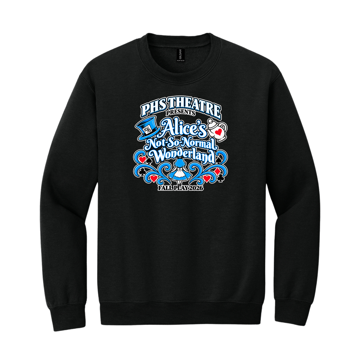 PHS Fall Play BLACK Crewneck Sweatshirt