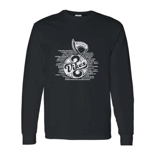 Old School Music Note Long Sleeve T-Shirt