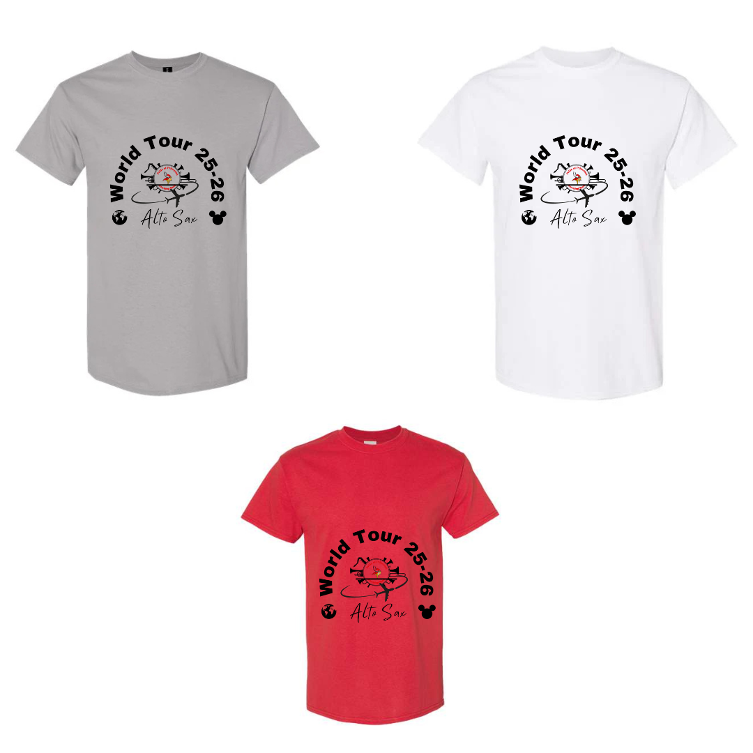 Pop World Tour T-shirt Alto Sax