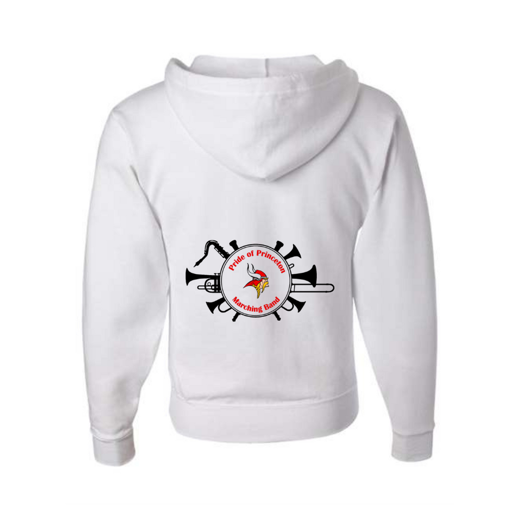 Pop Logo Full Zip Gildan White