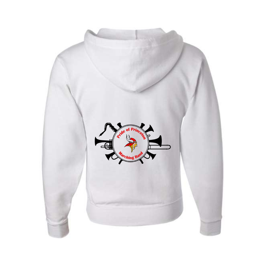 Pop Logo Full Zip Gildan White