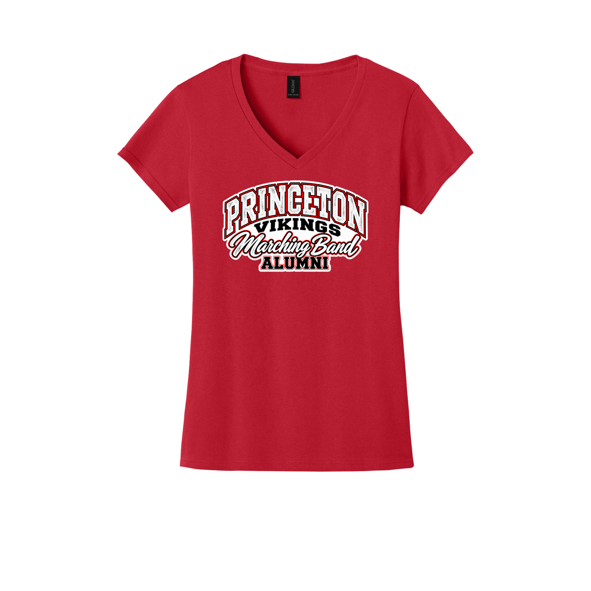 Red Ladies V-Neck T-Shirt